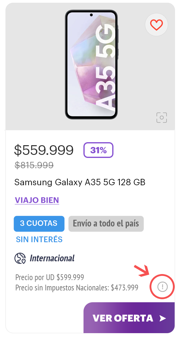 reportar oferta
