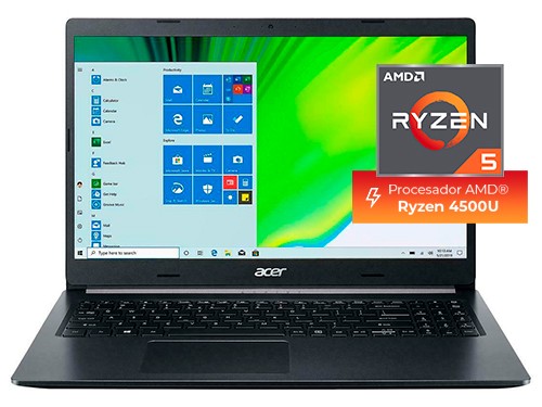 Notebook AMD 15,6" Ryzen 5 Computadora Portátil 8GB 512GB SSD M.2 ACER