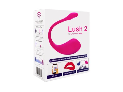 Lovense Lush 2 Huevo Vibrador Bluetooth Punto G Recargable USB Mujer