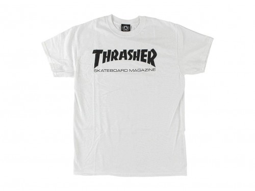 Remera Hombre Thrasher Skate Magazine Blanco Negro