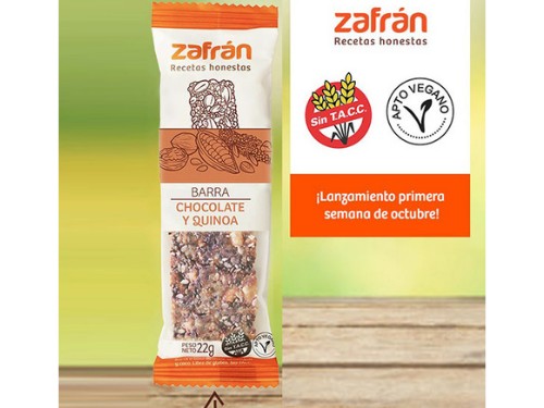 Barrita de Quinoa y Chocolate - Zafrán