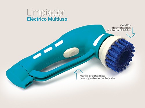 Limpiador Cepillo Eléctrico Inalambrico Multiuso 4 en 1 Smart Tek