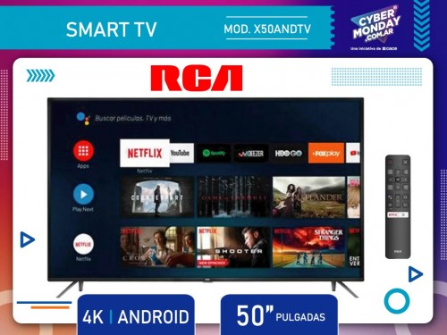 Smart Tv X50ANDTV, Ultra HD 4,K Android, Usb, Hdmi, Pant 50", RCA