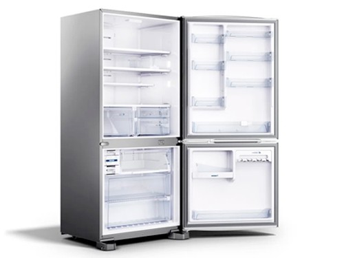 Heladera con Freezer No Frost Inoxidable 573lts Panel Touch Whirlpool