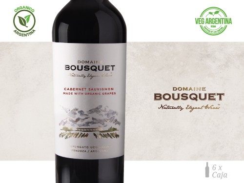 Vino Cabernet Sauvignon Premium Organico 6x750 ml. Domaine Bousquet