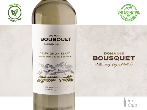 Vino Sauvignon Blanc Premium Organico 6x750 ml. Domaine Bousquet