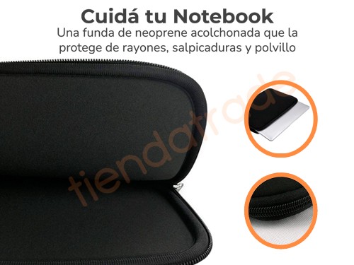 Combo Mochila Funda Mouse Inalámbrico Notebook 15,6 Resistente Calidad