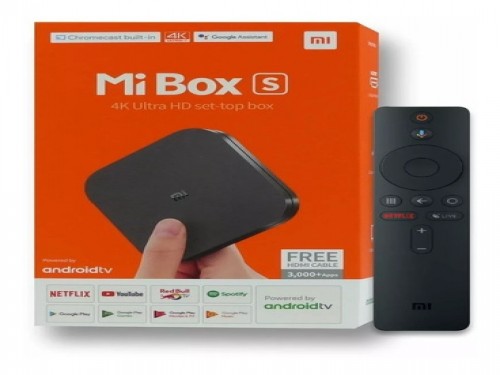 Xiaomi Mi Box S Android 4k Control Remoto Voz Tv Box Convertidor HDMI