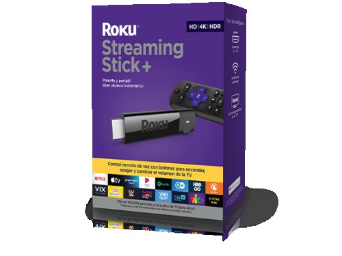 Convertidor Roku Streaming Stick+ 3810 De Voz 4k 1gb Negro 1GB de RAM