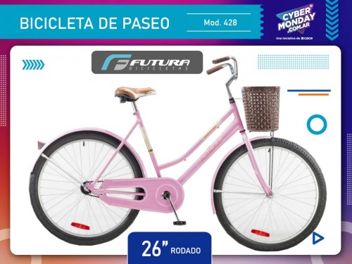 Bicicleta de Paseo Modelo 428 Sport, para Mujer, Rod. 26",  Futura