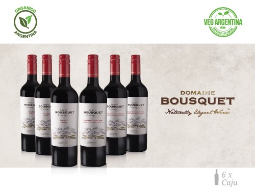 Vino Mix de Tintos Premium Organico 6x750 ml. Domaine Bousquet