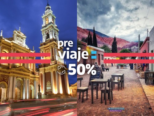 5 noches 4⭐️ Salta & Purmamarca ♲ 50% jubilados ♲ 70%