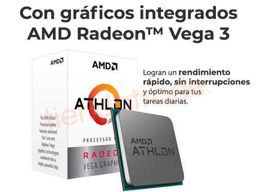 Computadora Gamer AMD Athlon 3000g 8GB 240GB SSD Completa CPU Armada