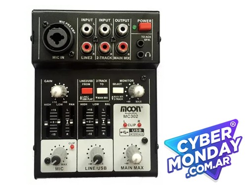 Mixer Moon Mc302 3 Canales