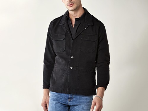 Camisaco de hombre Basilea Black