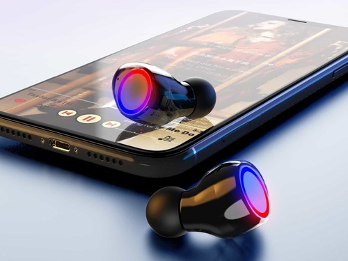 Auriculares Bluetooth M12 Touch PowerBank Con Linterna
