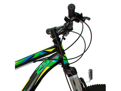 Bicicleta Rodado 29 Mountain Bike Negro/Verde MTB 5 PRO SIAMBRETTA