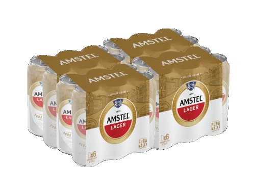 Cerveza Amstel Lager Lata 473cc Pack x 24