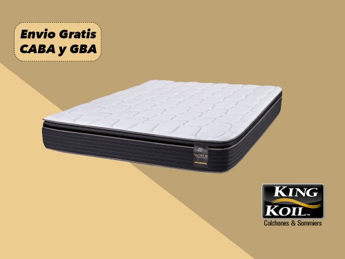 Colchon King Koil Super King 200 x 200 Finesse Resortes Pillow Top