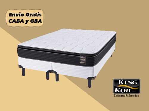 Sommier King Koil Super King 200 x 200 Finesse Resortes Pillow Top