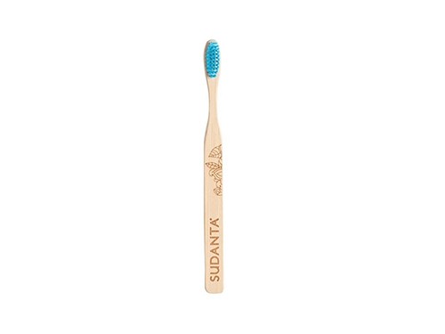 Cepillo Dental de Bambú Cerda Dura Sudanta x 10 gr - SRI SRI