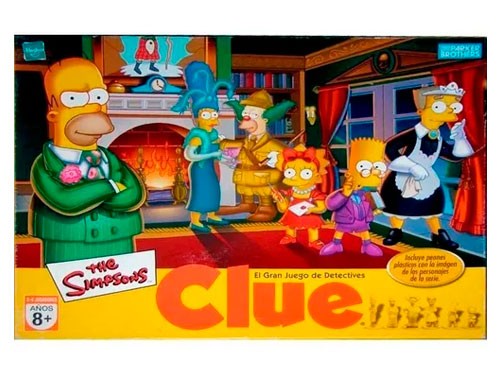 Juego De Mesa Clue Los Simpsons Juego Detectives 9771