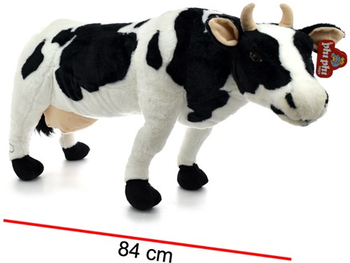 Peluche Animal Gigante Vaca Real Parada 84 Cm