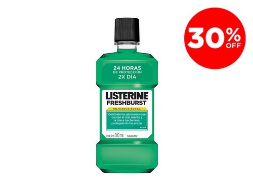 Enjuague Bucal Listerine 24hs de Proteccion x 500 ml