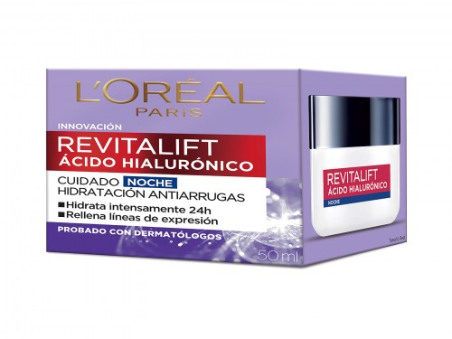 Crema noche L'Oréal Paris Revitalift Acido Hialulronico x 50 ml