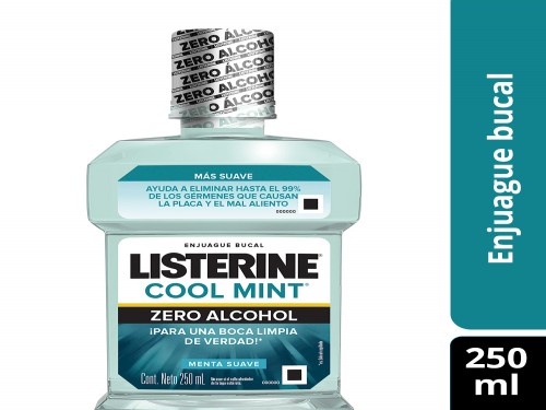 Enjuague bucal Listerine® Zero Alcohol Menta Suave x 500 ml.
