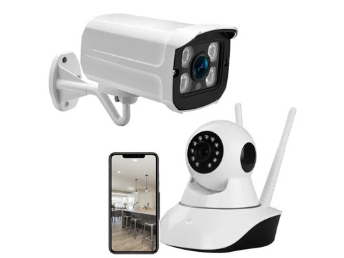 Set Camaras Seguridad Wifi Inalámbrica Vigilancia 1080p Hd