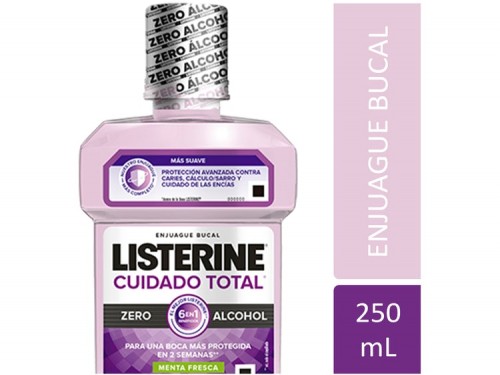 LISTERINE® Cuidado Total Zero Alcohol x 250 ml.
