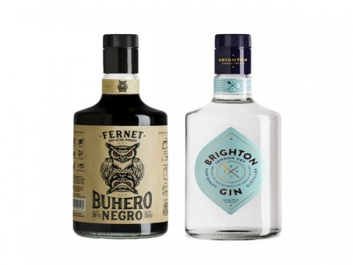 Combo Fernet Buhero Negro 700ml + Brighton Gin 700ml