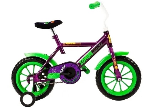 Bicicletas Nenes Rodado 12 Infantil Rueditas Stark Zoombies