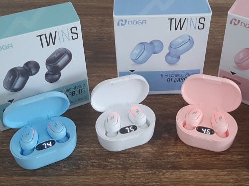 AURICULARES EARBUDS BLUETOOTH NG-BTWINS 13 ROSA NOGA NET