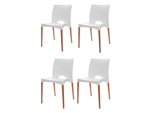 Set de 4 sillas de diseño Cannes GARDEN LIFE