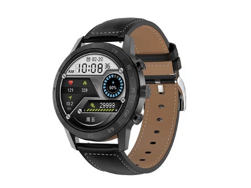 Reloj Inteligente Smartwatch DT70 Black Leather
