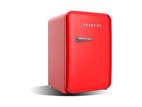 Heladera Peabody Bajo Mesada 135 Litros Con Freezer Roja