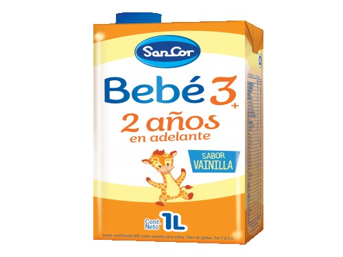 Leche Sancor Bebe 3 Vainilla Nutrición Comp. 1lt X 24un.