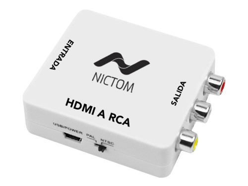 CONVERTIDOR SMART-TV NICTOM 1GB RAM + CONVERSOR HDMI A RCA NICTOM