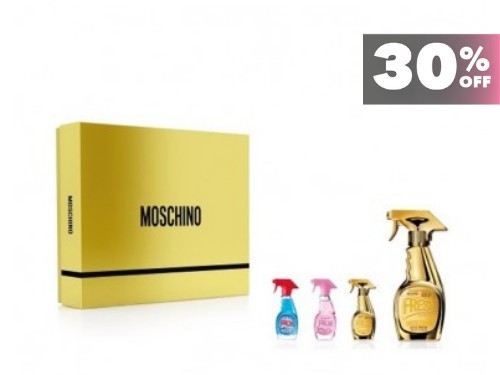 Perfume Moschino Set Fresh Gold Edp 50 Ml + 3 Travel Size
