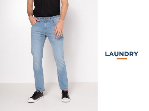 Pantalón de jean Doble Pocket Blue 5%  Ambass - Laundry