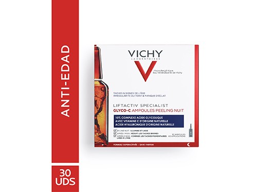 Tratamiento Peeling Noche Manchas Vichy Liftactiv Ampollas Glyco C 30u