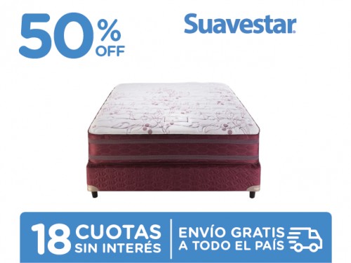 Sommier Suavestar Insignia Rouge 190x140 2 Plazas 
