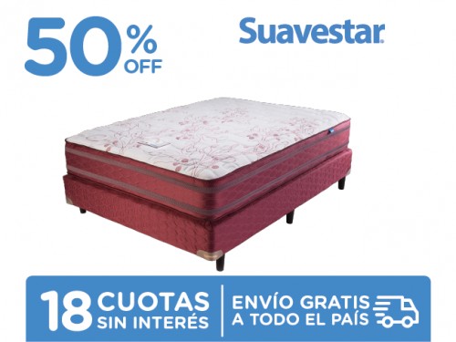 Sommier Suavestar Insignia Rouge 190x140 2 Plazas 