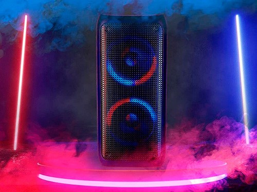 Parlante Fiesta Karaoke c/ Luces RGB Bluetooth  40W + Microfono