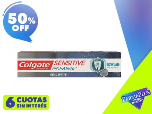 Colgate Crema Dental Sensitive Pro Alivio Real White 50grs