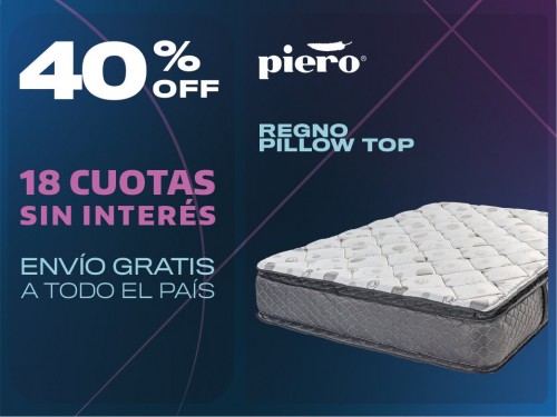 Colchón Piero Nuevo Regno Pillow 190x140 2 Plazas
