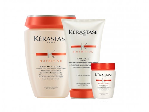 Kit Nutritive Kerastase: Shampoo + Acondicionador + Travel