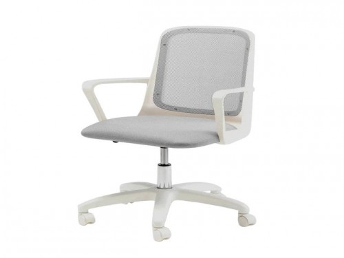 silla de escritorio oficina ejecutiva ergonomica fresa blanca